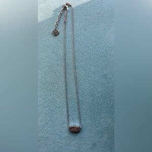 Kendra Scott Silver Oval Pendant Necklace